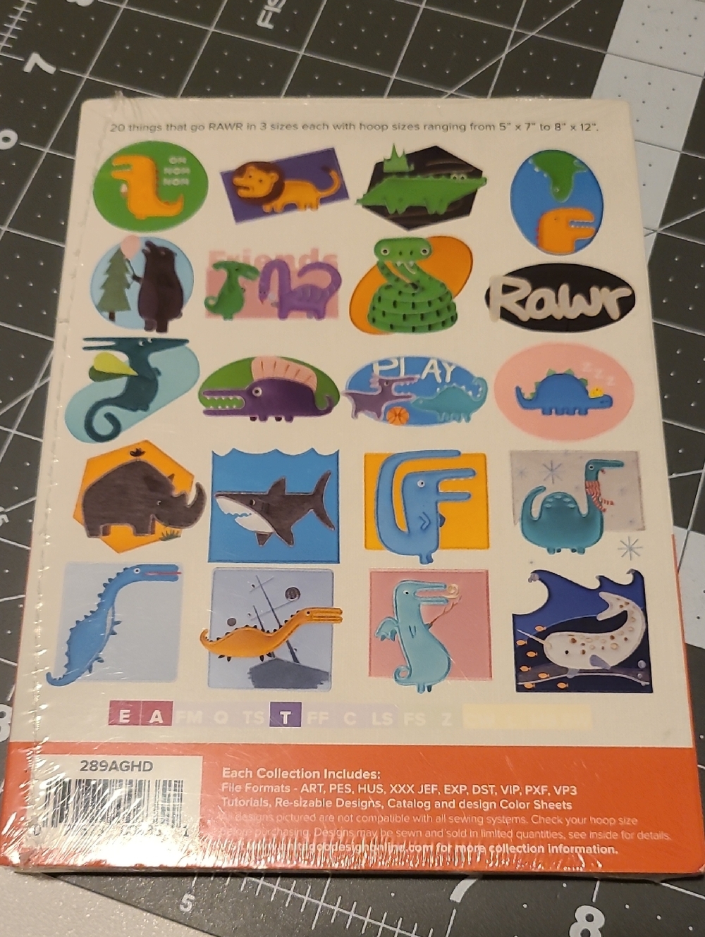 Anita Goodesign Anitas Playhouse Dianosaurs Sharks & Stuff Sewing Quilting NWT - Picture 5 of 13